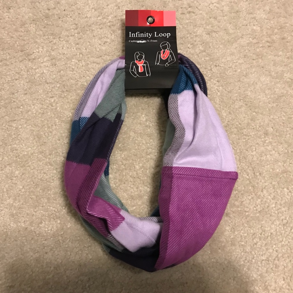 Cute purple infinity scarf